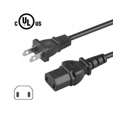 2 Prong AC Power Cord Cable For Sony PS4 Pro PlayStation 4 Pro Xbox One US Plug picture