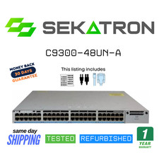 ♻️ Cisco Catalyst C9300-48UN-A 48-Port Multi-Gigabit UPOE Switch ⚡Fast Ship picture