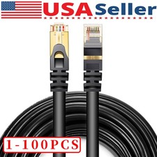 Cat 8 Ethernet RJ45 Cable Super Speed 40Gbps Patch LAN Network Gold Plated Lot picture