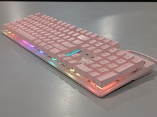 PINK - MAGEGEE FULLSIZE MEMBRANE GAMING KEYBOARD RGB BACKLIGHT WITH RGB WIRED picture