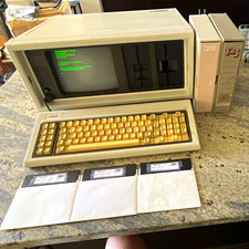 Compaq Portable 5155, Lotus 123, IBM DOS 2.1 and games plus boot floppy picture