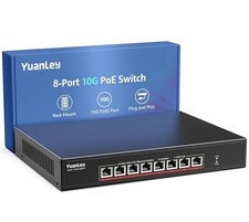 YuanLey 8 Port 10G PoE Switch Unmanaged, 8 x 10G Base-T PoE Ports picture