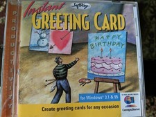 Instant Greeting Card SoftKey -CD ROM Windows 3.1 & 95  picture