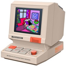 Divoom MiniToo Retro PC-Style Computer Speaker, Pixel Screen with DIY Faces picture