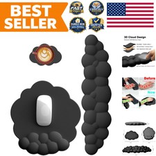 Cloud-Shaped Wrist Rest Set - Non-Slip Mouse Pad & Keyboard Pad for Comfort picture