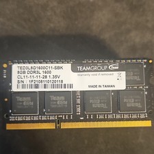 TEAMGROUP Elite 8GB DDR3L-1600 PC3L-12800 SO-DIMM 204-Pin TED3L8G1600C11-SBK picture
