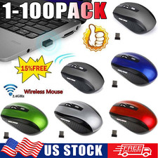  Wireless Optical Mouse Mice 2.4GHz USB Receiver For Laptop PC Computer DPI lot picture
