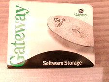 Gateway Software Stotage CD &DVD 2 Ring Binder Vintage 1990s picture