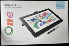 2020 Wacom One Creative Pen Display 13.3”1920x1080 HD Display Black Open Box NEW picture