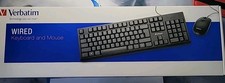 Verbatim  Wired USB Keyboard and Mouse Combo 70734 new In Box  (TH) picture