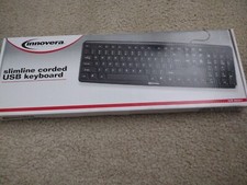 Innovera Keyboard Slimline Corded USB Computer Keyboard Black IVR-69201 picture