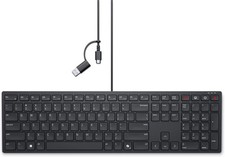 Dell Pro Wired Collaboration Keyboard KB525C Black USB-C USB-A Zoom Teams picture