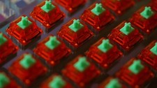 110x Lubed and Filmed C3 Equalz Tangerine Linear Switches 62g picture