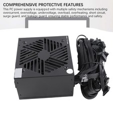 800W Computer Power Supply Auto Speed Adjust Fan Support Lineback Supports VFEY picture
