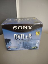 10 PACK Sony DVD+R 4.7 GB Recordable DVDs in Case 120 Minutes picture