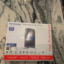 NETGEAR N600 Wireless Dual Band Wi-Fi Router WNDR3400 Open Box New Sealed Unit picture