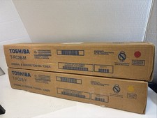 2 Brand New Genuine Toshiba T-FC28-Y, T-FC28-M Toner Cartridges Magenta Yellow picture