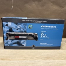 Laser Toner Cartridge Replacement HP 80A Compatible (Office Depot Brand) Black picture