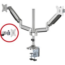 SIIG Dual Monitor Gas Spring Desk Mount with USB Port 17