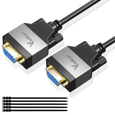 Straight through DB9 RS232 Serial Cable 15 FT, Female to Female DB 9 Pin picture