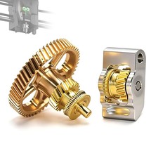 Upgraded Extruder Brass Gear for Bambu Lab P2S 3D Printer,Golden RNC Nano-Coated picture