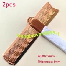 2x length 60-180mm Flat Heat Pipe for Cooling Laptop CPU GPU Heatsink 9*1mm picture