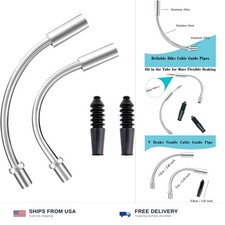 Bike V Brake Noodle Cable Guide Pipe Set Aluminum Rubber Boots 3pc picture