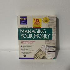 Vintage Andrew Tobias' Managing Your Money, IBM/DOS 9.0 Book Disks 1993 Software picture