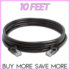 Black Cat6 Patch Cable Ethernet RJ-45 Cat6 Cord Internet LAN Network Wire LOT picture