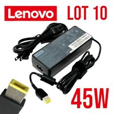 LOT 10 OEM Lenovo ThinkPad Laptop AC Charger Power Adapter 45W 20V 2.25A SQUARE picture