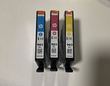 HP 902XL TRI-COLOR INK CARTRIDGES 3PK CYAN MAGENTA YELLOW EXP. 2023 NEW SEALED  picture