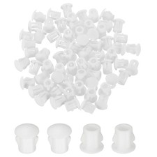 100-PackWhite Hole Plugs, 5mm / 0.2 Inch Plastic Hole Cover Panel Plugs picture