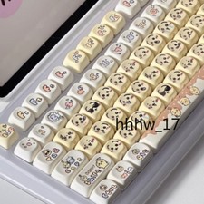 Chiikawa Usachi Hachiware Cartoon For Mechanical Keyboard Set 131 Keys Keycaps  picture
