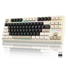 Attack Shark X87 Wireless Mechanical Keyboard Cheese White (57 chars) picture