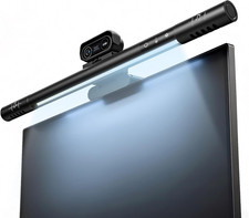 4K Webcam for PC with Microphone&Light,4-in-1 Web Cam with Speaker,Dual Noise-Ca picture