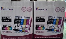 RELCOLOR 280XXL 281XXL CANON TRICOLOR INK CARTRIDGE 2 PACK (5 EA PACK) BRAND NEW picture