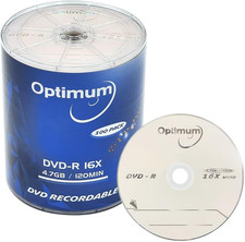 DVD-R Blank Discs 4.7GB 16X Recordable Disc - 100 Pack picture