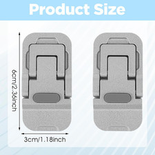 2PCS Zinc Alloy Foldable Laptop Stands, Mini Foldable Laptop Stand, Portable ... picture