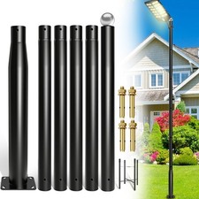 Street Light Pole 20Ft Tall-Outdoor Adjustable Metal Street Lamp Post, Outdoo... picture