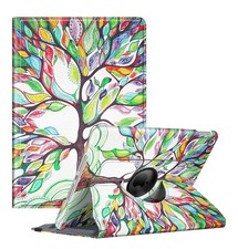 iPad 7/8/9  Folding Folio Case Rotatable Full Protection Stand Leaves NEW picture
