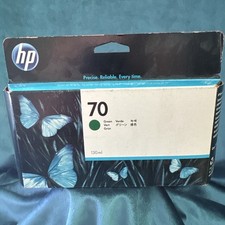HP 70 C9457A Green Ink Cartridge - NEW SEALED  MARCH 2014 picture