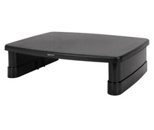 Amazon Basics Height Adjustable, Fits Monitors, Laptops Up to 22lbs, Black picture