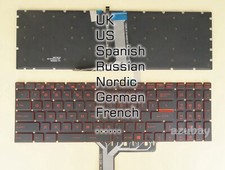 Keyboard For MSI MS-1799 MS-179B MS-179E MS-179F MS-17C6 MS-17E5 Red Backlit picture