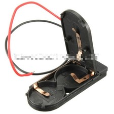 5PC White/Black Case Box Battery Holder CR2032 Button Coin Cell 6V ON/OFF Switch picture
