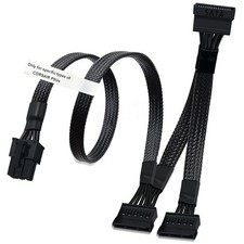 COMeap SATA Power Cable for Corsair PSUs, 6 Pin to 3X 15 Pin SATA Hard Drive Pow picture