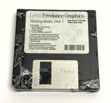 Vintage NEW SEALED Lotus Freelance Graphics Release 1.0 Working Model 1991 Disk picture