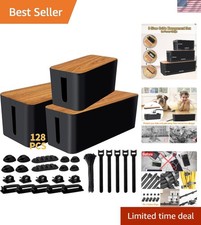Versatile Cable Storage Solution - 3-Pack Cable Management with Accessories picture