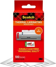 Thermal Laminating Pouches, 5 Mil Thick for Extra Protection, 2.32 x picture