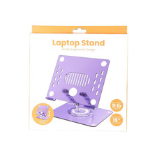 New Vivitar Acrylic Laptop Stand Light Purple Ergonomic Support Fold Fast Ship picture