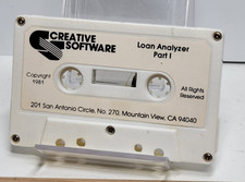 1981 Atari 400/800 Creative Software Cassette Loan Analyzer Part I / II picture